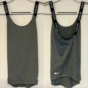 Nike grey sleeveless workout tank top